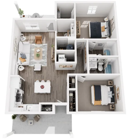 Cadia Sherman Dallas Apartment Floor Plan 2