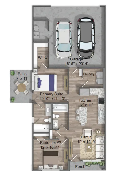 Canvas on Founders Hill Houston Apartment Floor Plan 2