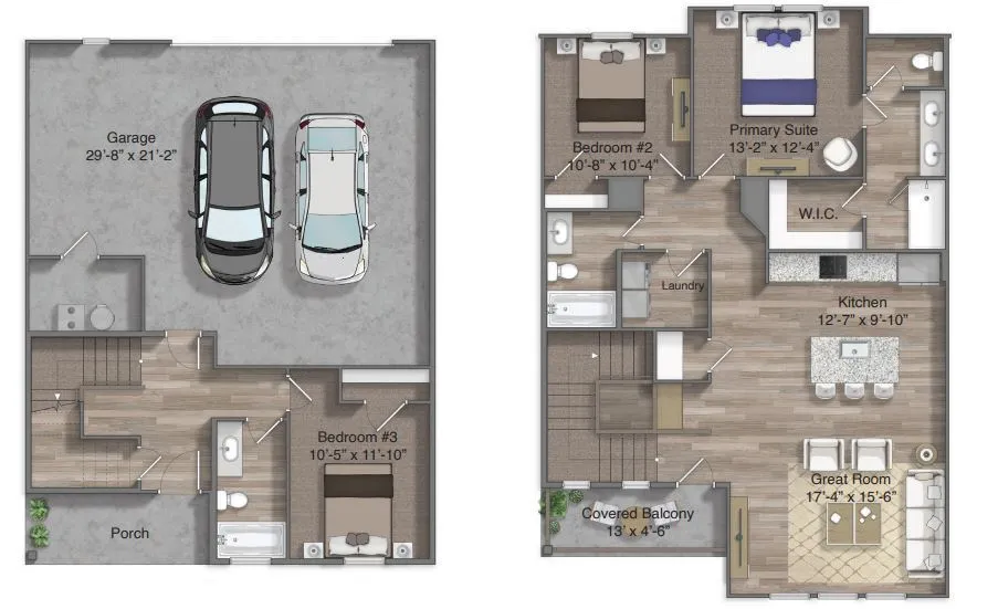 Canvas on Founders Hill Houston Apartment Floor Plan 6