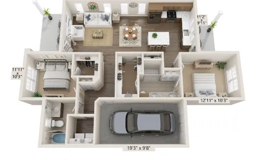 Mirella Apartments Houston Floor Plan 4