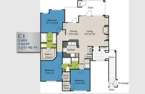 Barton Creek Villas floorplan 6