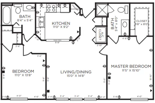 Brookdale Westlake Hills floorplan 10