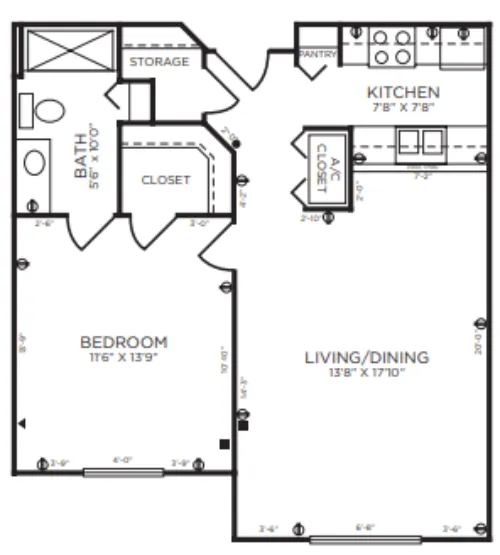 Brookdale Westlake Hills floorplan 7