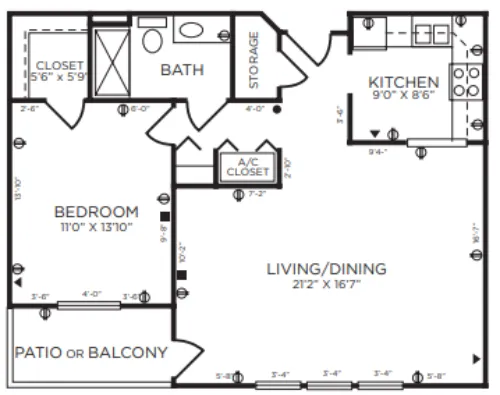 Brookdale Westlake Hills floorplan 8