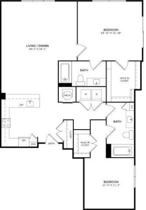 Windsor South Lamar floorplan 12