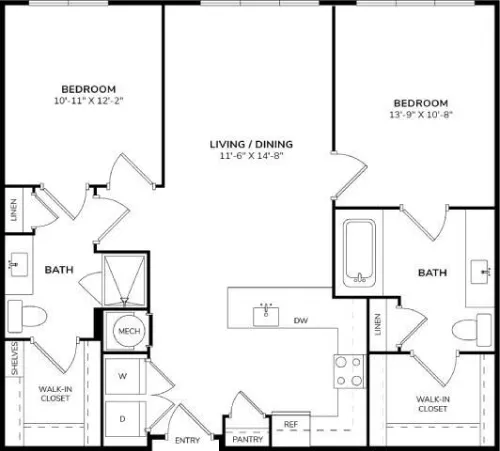 Windsor South Lamar floorplan 13