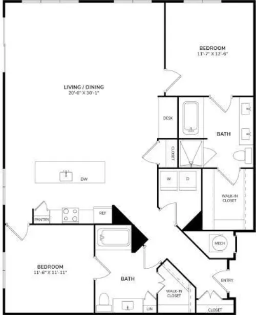Windsor South Lamar floorplan 14