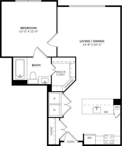 Windsor South Lamar floorplan 3
