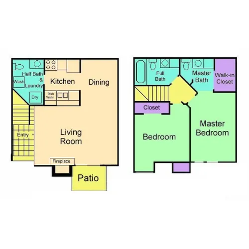 Woodwillow Townhomes floorplan 1