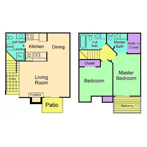 Woodwillow Townhomes floorplan 2