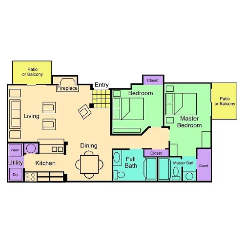Woodwillow Townhomes floorplan 3