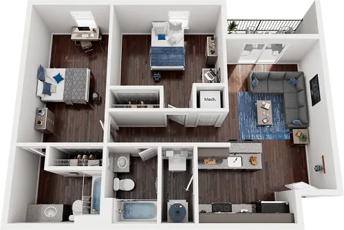 21 Pearl floorplan 3
