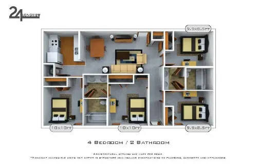 24 Longview floorplan 4