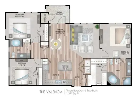 Centreport Lake Apartments FloorPlan 11