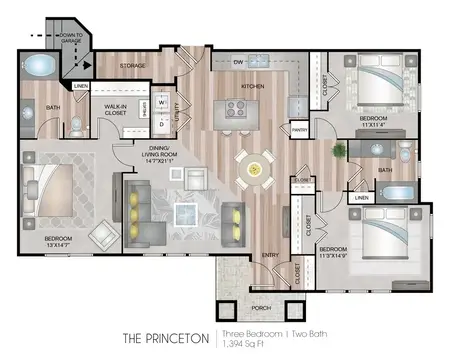 Centreport Lake Apartments FloorPlan 12
