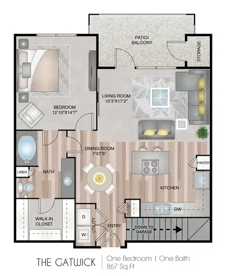 Centreport Lake Apartments FloorPlan 4