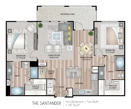 Centreport Lake Apartments FloorPlan 7