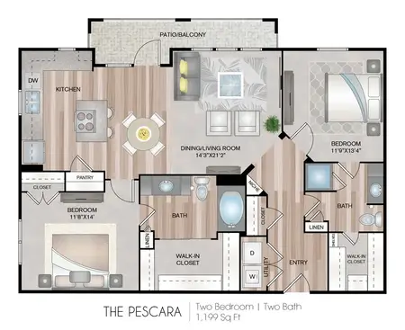Centreport Lake Apartments FloorPlan 9