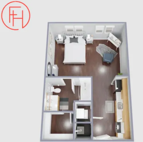 Farmhouse Apartments floorplan 1