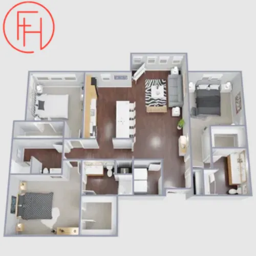 Farmhouse Apartments floorplan 12