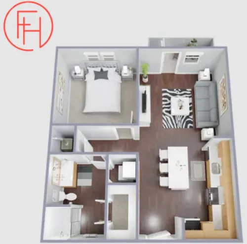 Farmhouse Apartments floorplan 3