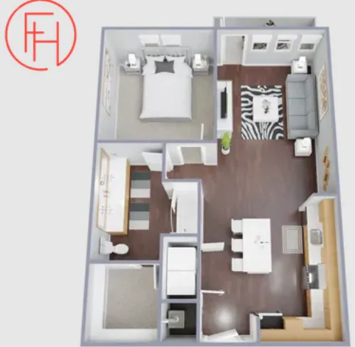 Farmhouse Apartments floorplan 6