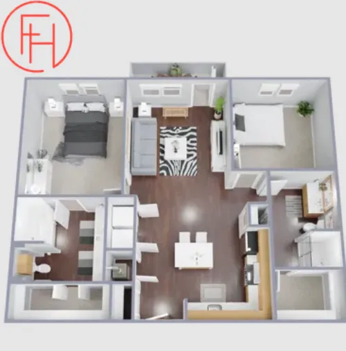 Farmhouse Apartments floorplan 9