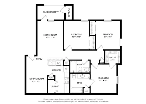 Franklin Park floor plan 2