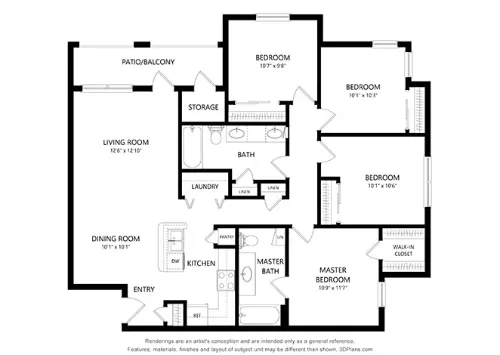Franklin Park floor plan 3
