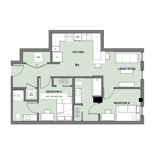 Inspire on 22nd floorplan 1
