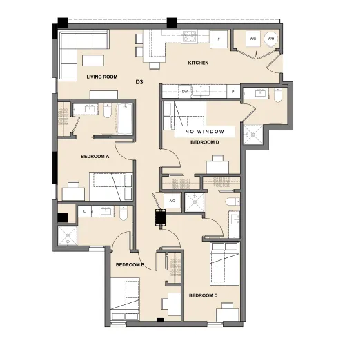 Inspire on 22nd floorplan 10