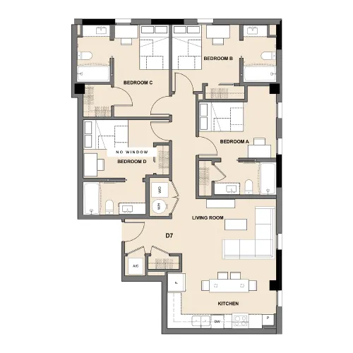 Inspire on 22nd floorplan 13
