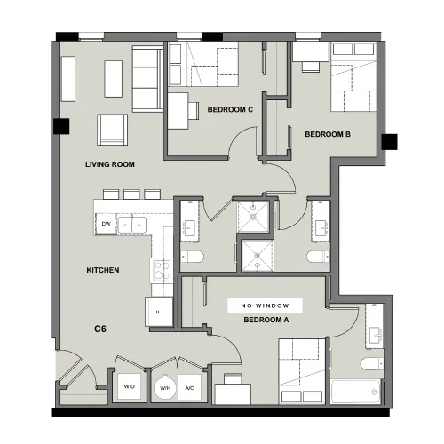 Inspire on 22nd floorplan 3