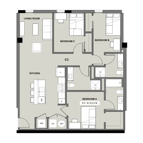 Inspire on 22nd floorplan 5
