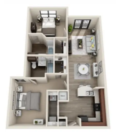 Midtown 905 Apartments FloorPlan 1