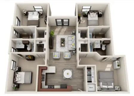 Midtown 905 Apartments FloorPlan 4