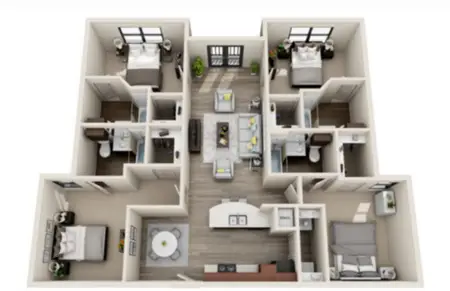Midtown 905 Apartments FloorPlan 6