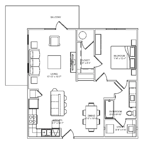 Ocotillo Apartments floorplan 12