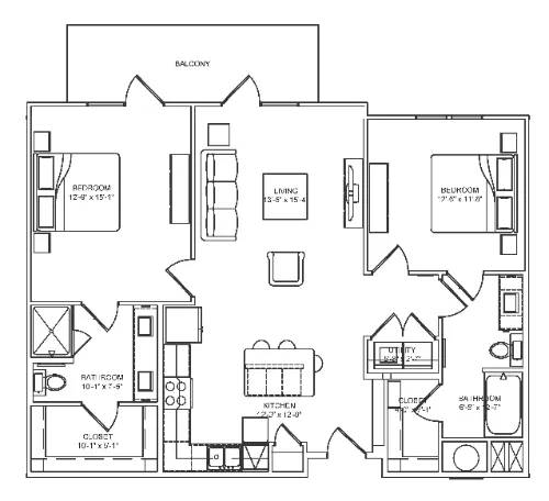 Ocotillo Apartments floorplan 4