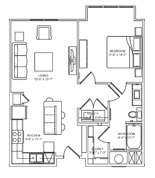 Ocotillo Apartments floorplan 4