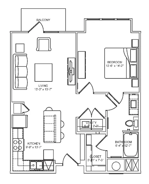 Ocotillo Apartments floorplan 5