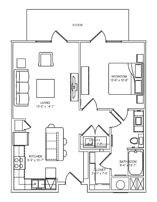 Ocotillo Apartments floorplan 6