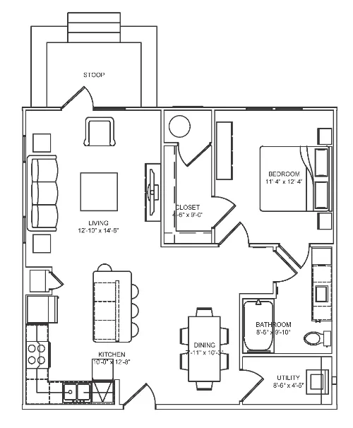 Ocotillo Apartments floorplan 8