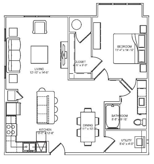 Ocotillo Apartments floorplan 9