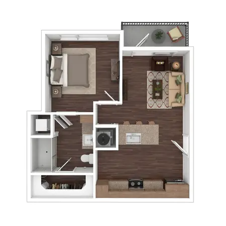 Potranco Commons Apartments FloorPlan 1