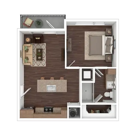 Potranco Commons Apartments FloorPlan 2