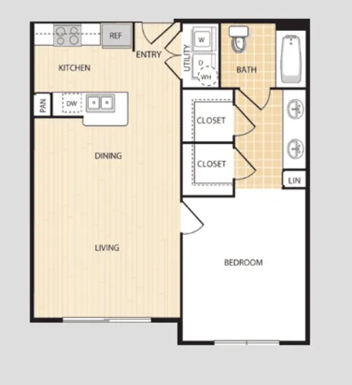 Quarters Montgomery House floorplan 1