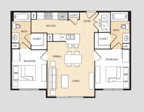 Quarters Montgomery House floorplan 4
