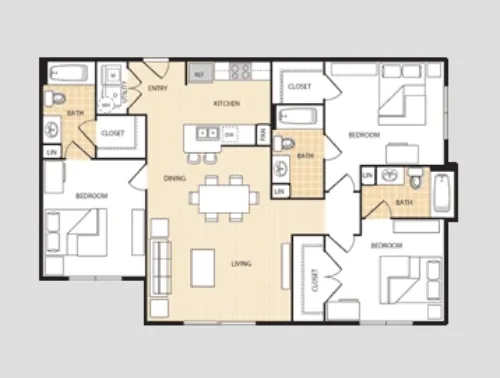 Quarters Montgomery House floorplan 6