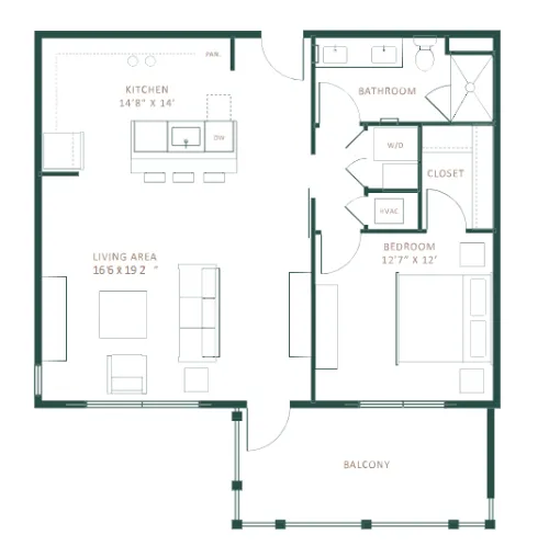 Saint June Apartments floorplan 1